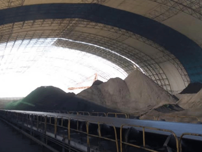 仪征煤棚料仓网架